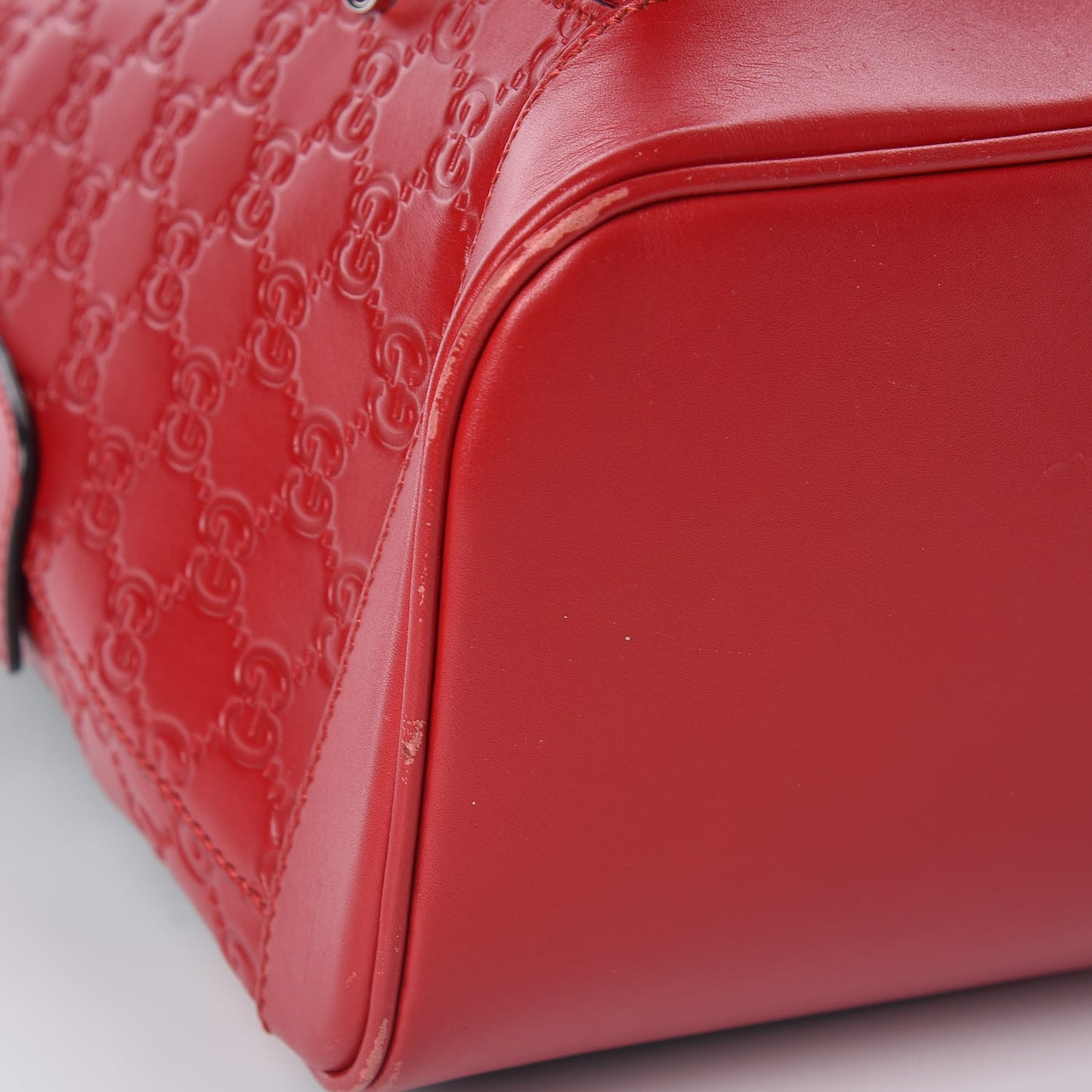 Guccissima Signature Day Backpack Hibiscus Red