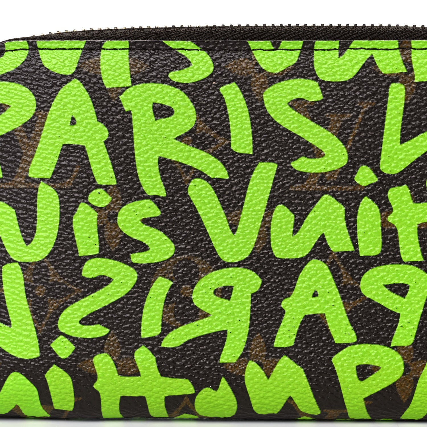 Louis Vuitton Monogram Graffiti Zippy Wallet Green 7 of 10