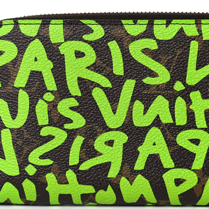 Louis Vuitton Monogram Graffiti Zippy Wallet Green 7 of 10