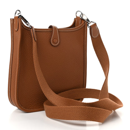 Hermes Taurillon Clemence Evelyne TPM Gold 3 of 11