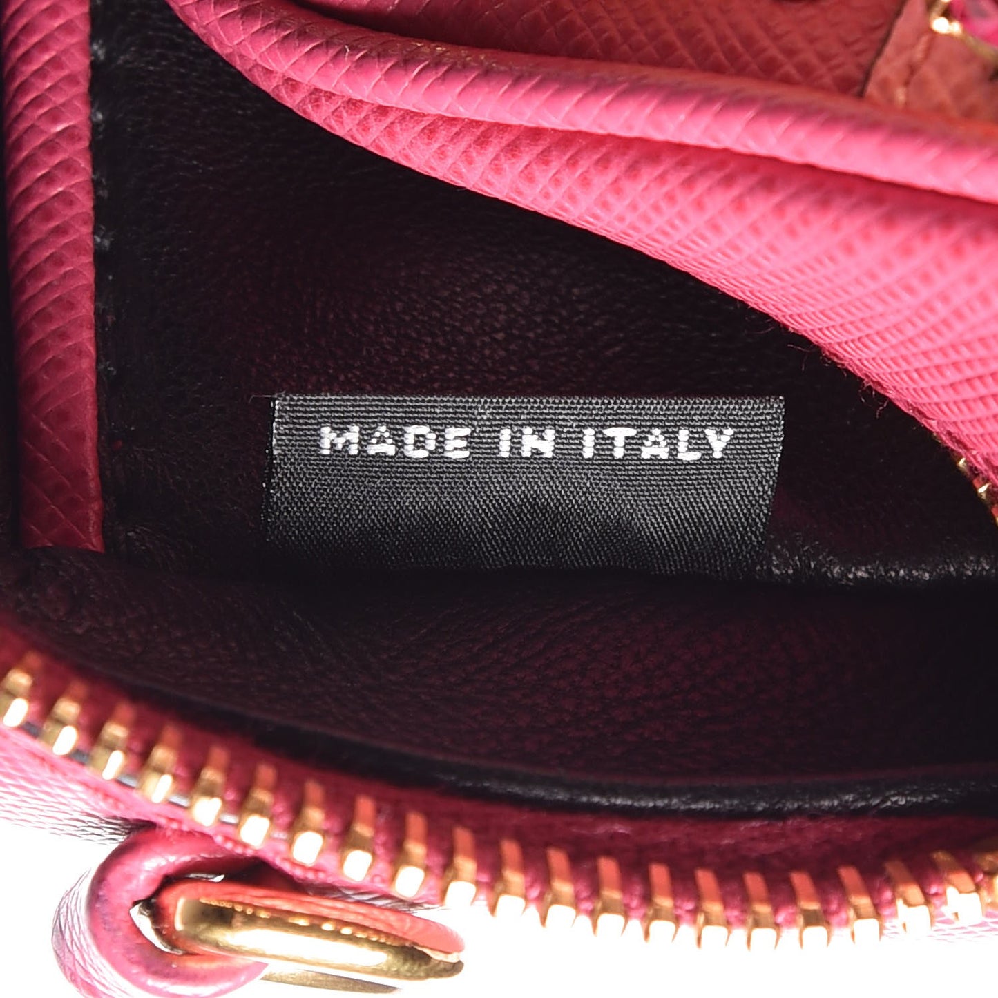 Saffiano Crystal Embellished Mini Camera Crossbody Fuxia Geranio