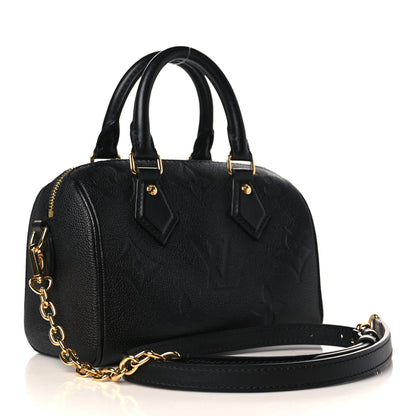 Louis Vuitton Empreinte Monogram Giant Speedy Bandouliere 20 Black 3 of 8