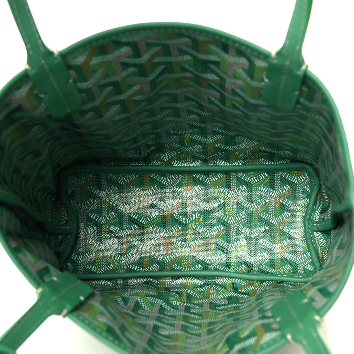 Goyardine Reversible Mini Anjou Meadow Green