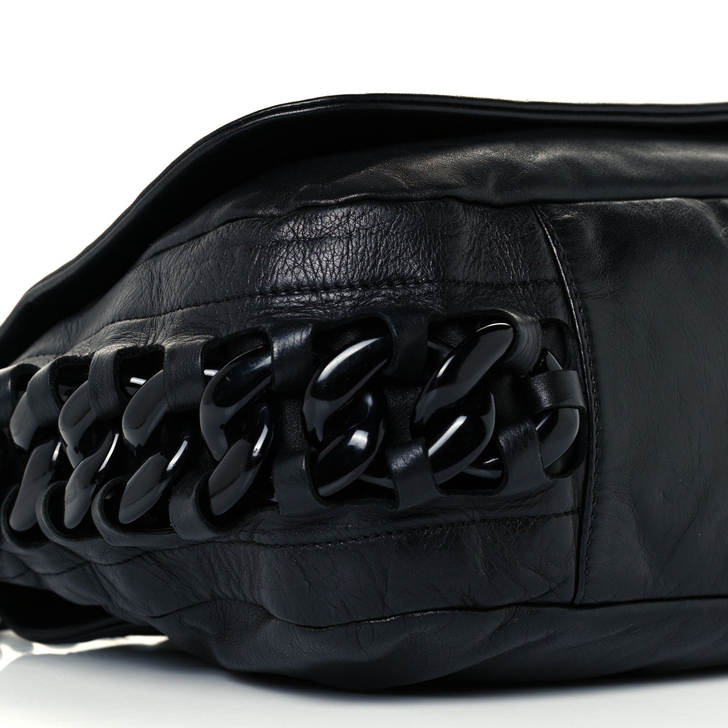 Chanel Calfskin Modern Chain Hobo Flap Black 9 of 10