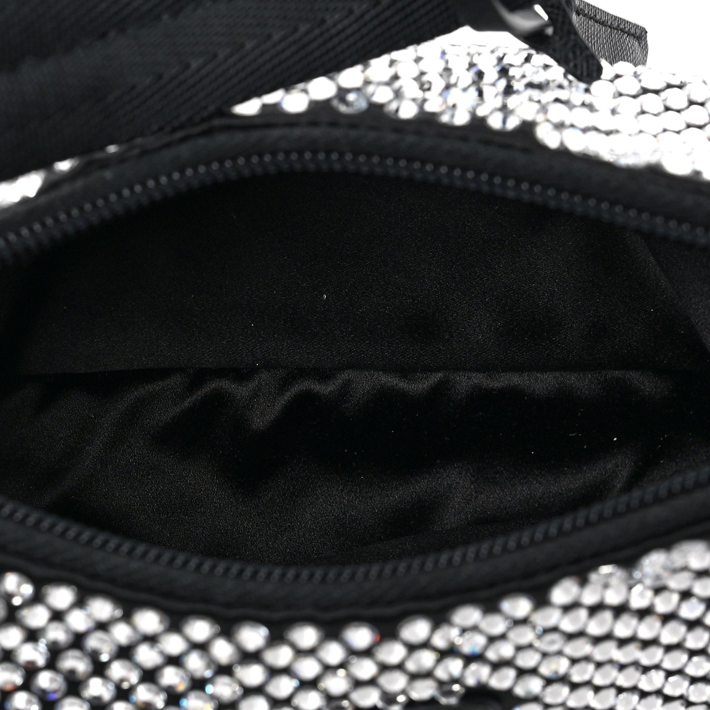 Satin Crystal Mini Re-Edition 2000 Bag Cristal