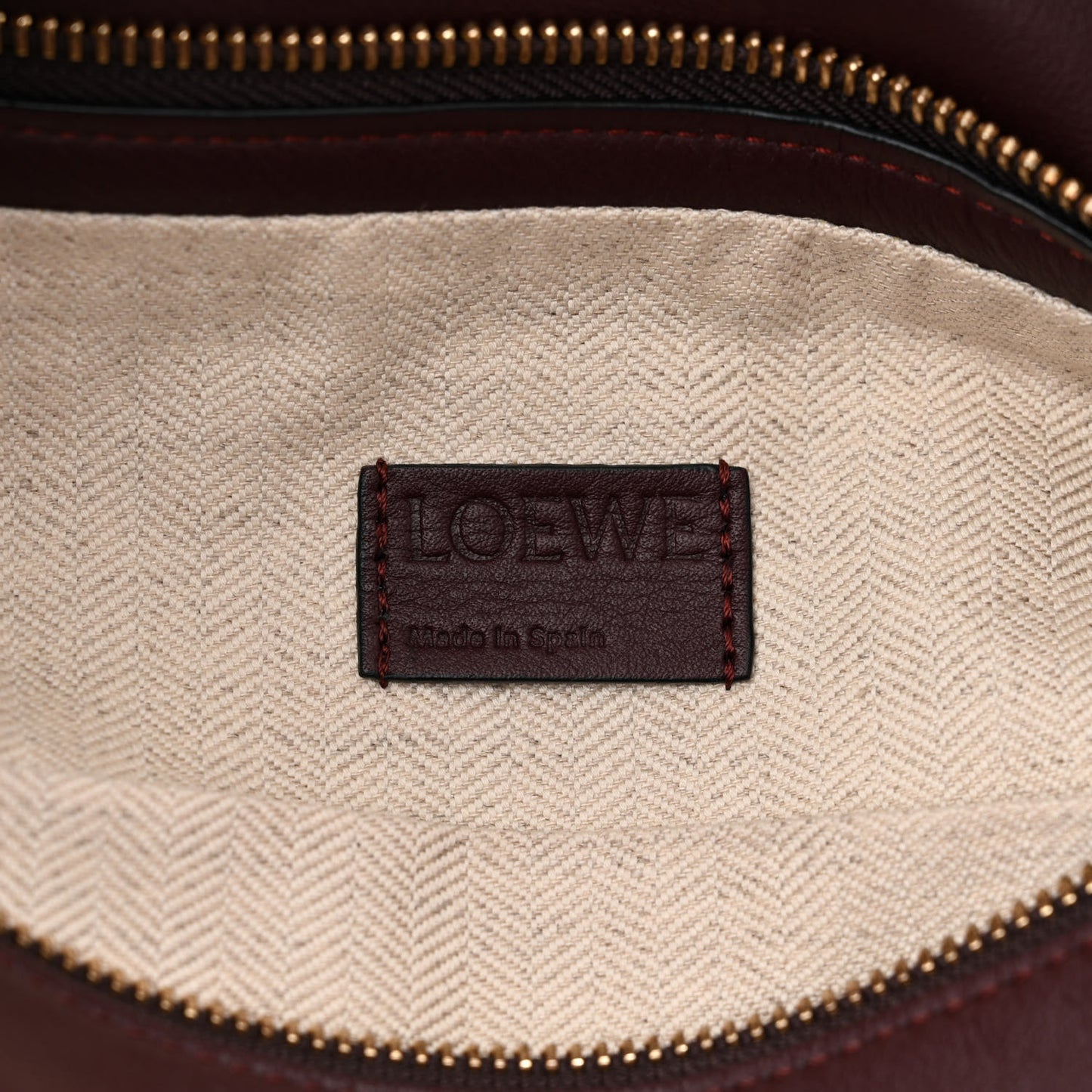 Calfskin Puzzle Hobo Prune