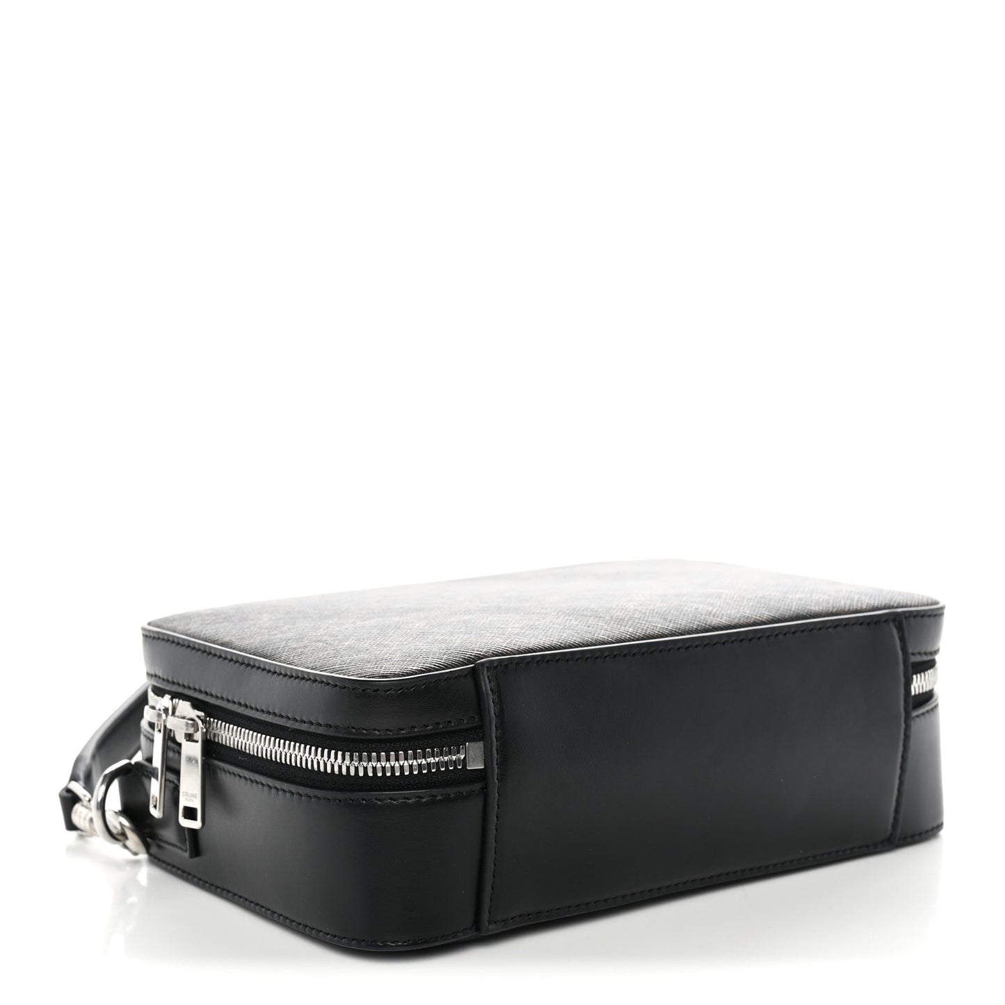 Triomphe Canvas Top Handle Messenger Box Black