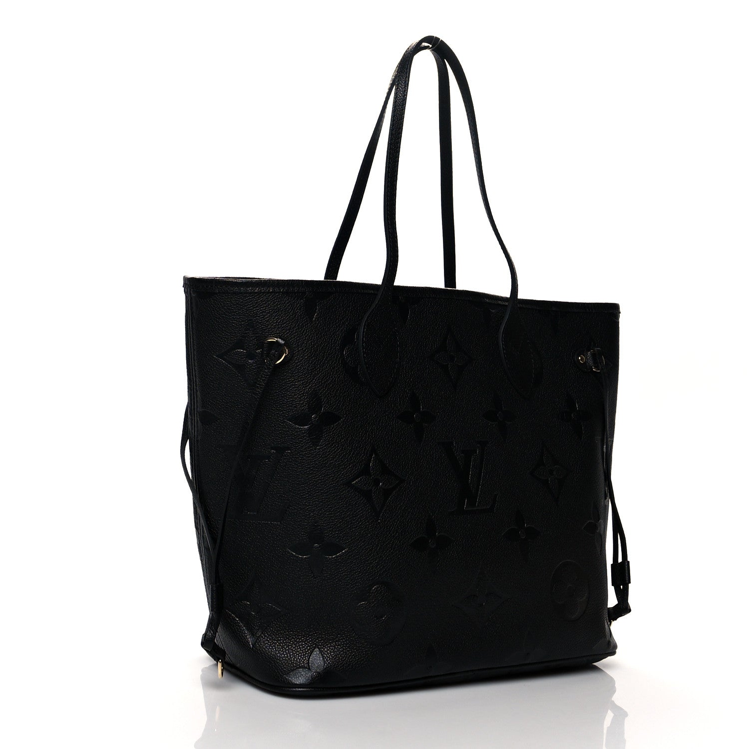 Louis Vuitton Empreinte Monogram Giant Neverfull MM Black 3 of 9
