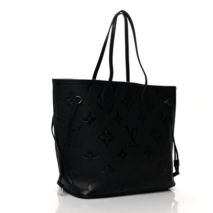 Louis Vuitton Empreinte Monogram Giant Neverfull MM Black 3 of 9