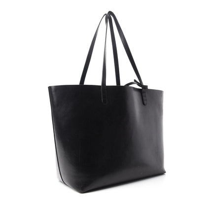 Mansur Gavriel Calfskin Large Shopping Tote Black Royal 3 of 12