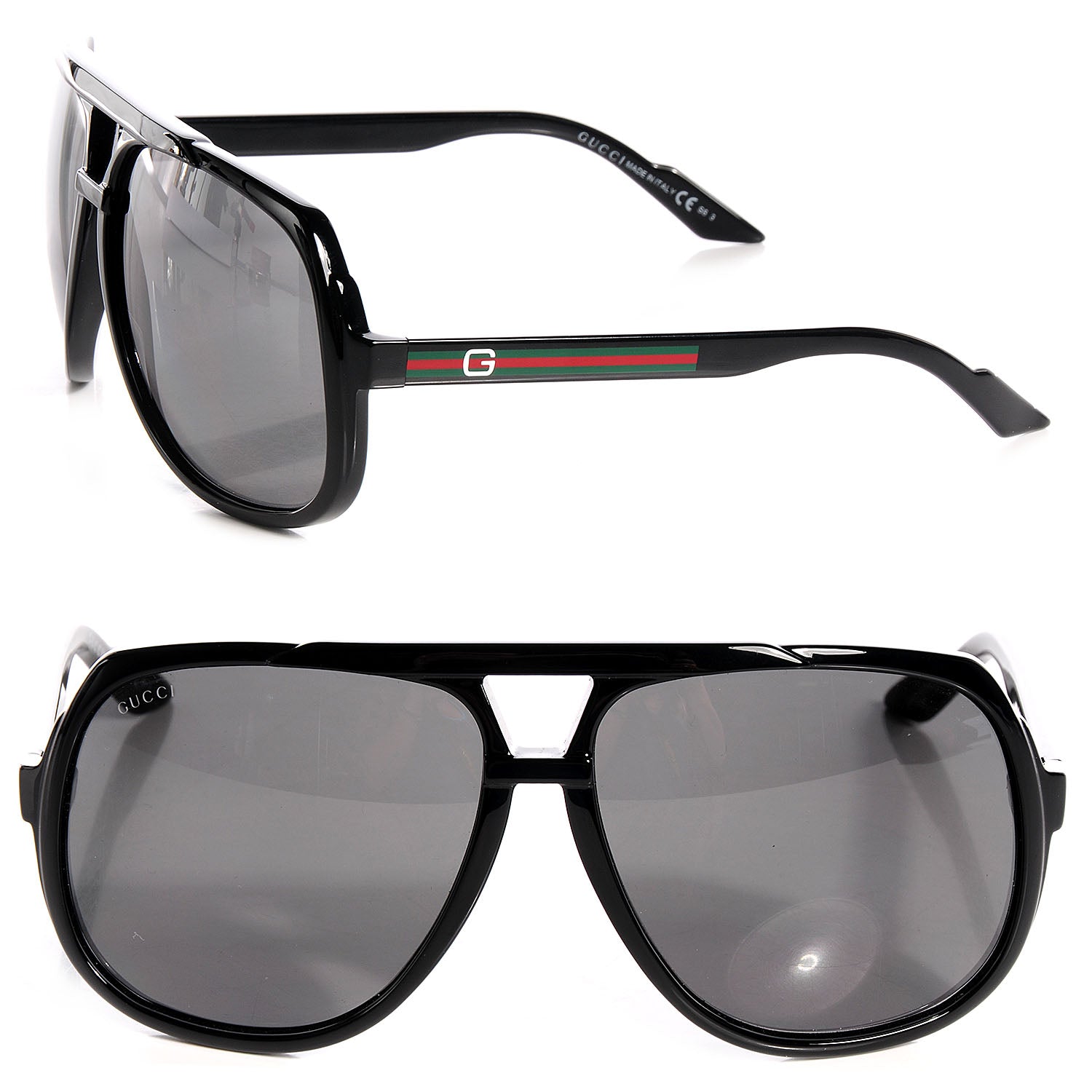 Gucci Aviator Sunglasses 1622/S Black 1 of 7