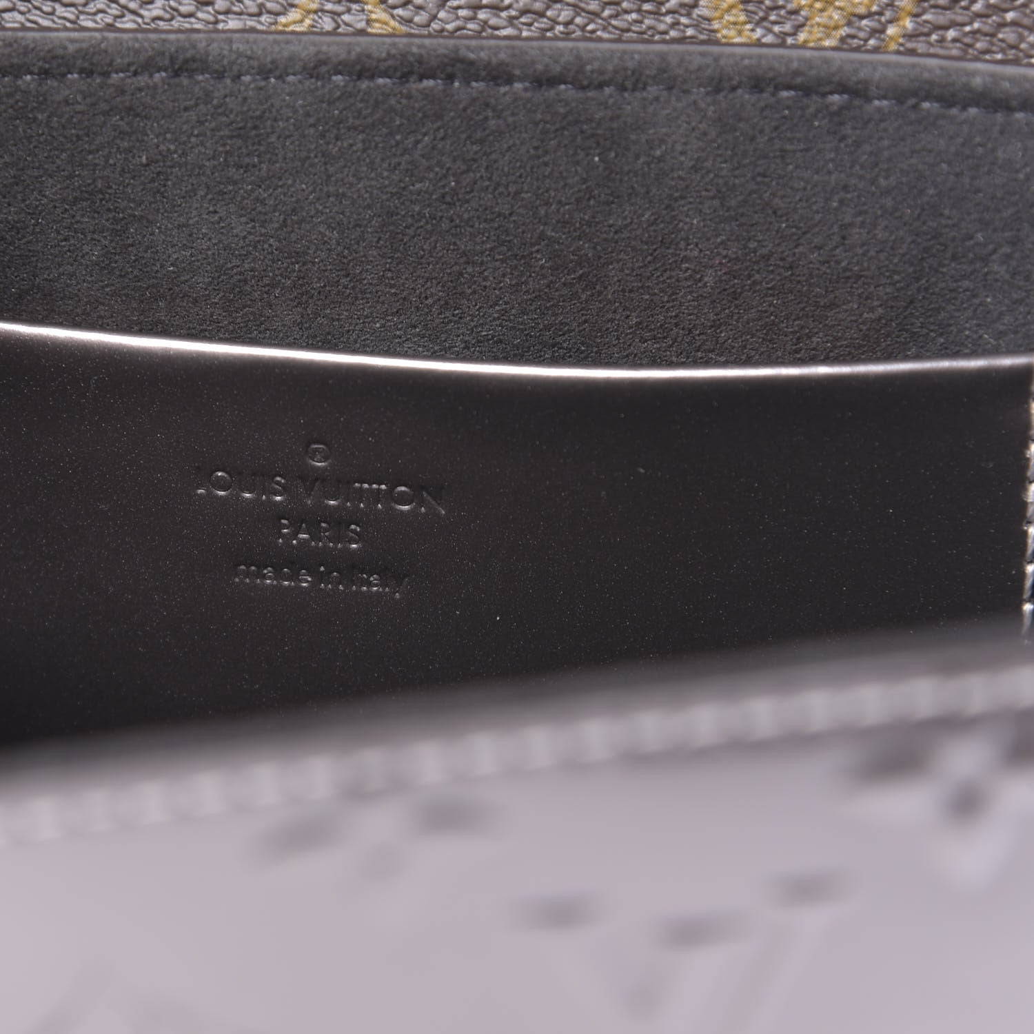 Louis Vuitton Vernis Epi Monogram Wynwood Metallic Taupe Grey 6 of 9