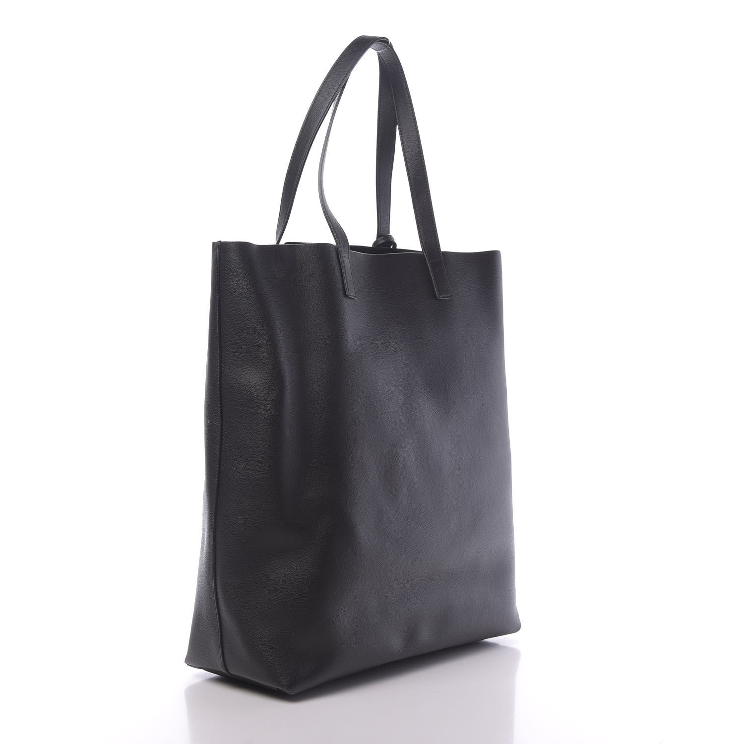 Saint Laurent Calfskin Universite Shopping Tote Black 3 of 12