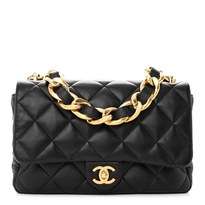 Chanel Lambskin Quilted Large CC Funky Town Flap Black 1 of 11