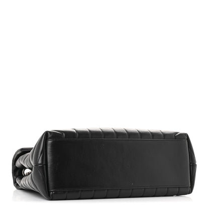 Saint Laurent Calfskin Y Quilted Monogram Medium Loulou Chain Satchel Black 7 of 25