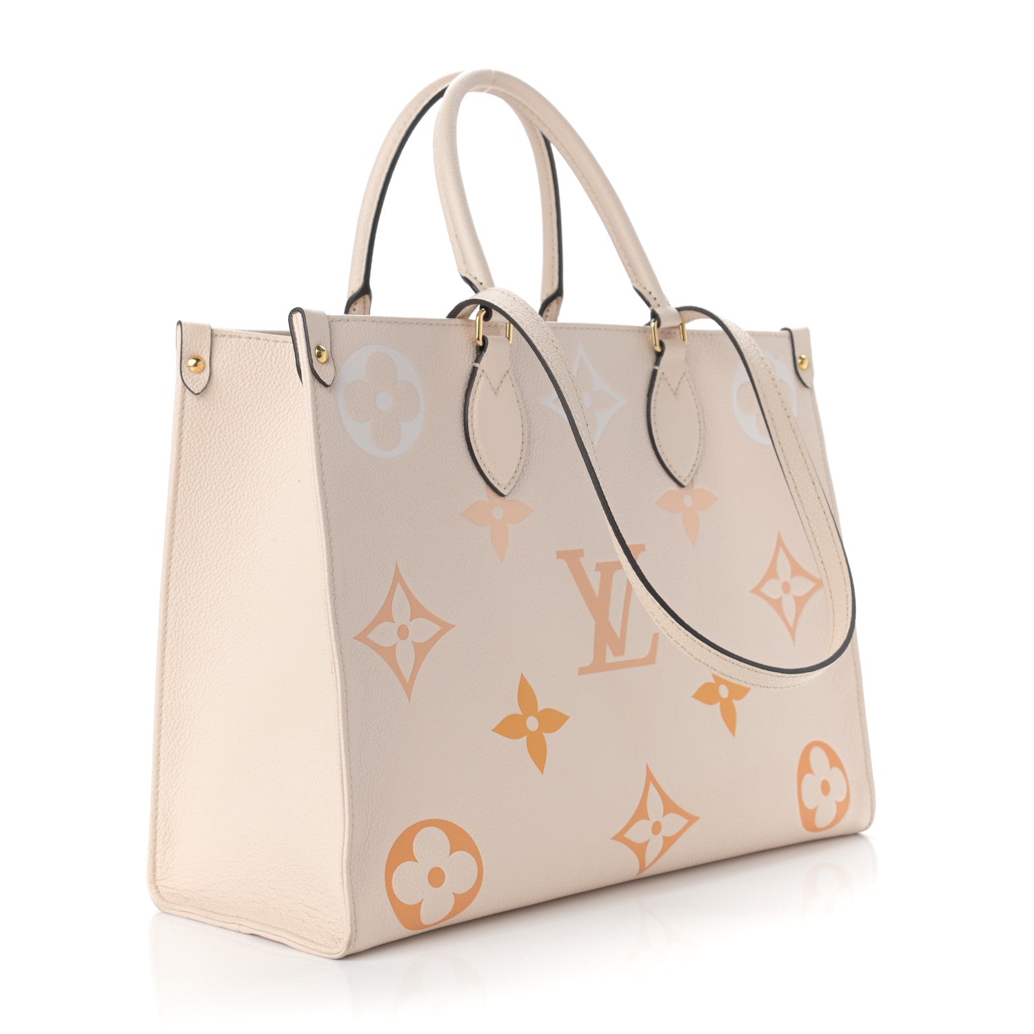 Louis Vuitton Empreinte Monogram Giant By The Pool Onthego MM Cream Saffron 3 of 18