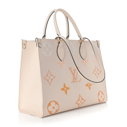 Louis Vuitton Empreinte Monogram Giant By The Pool Onthego MM Cream Saffron 3 of 18