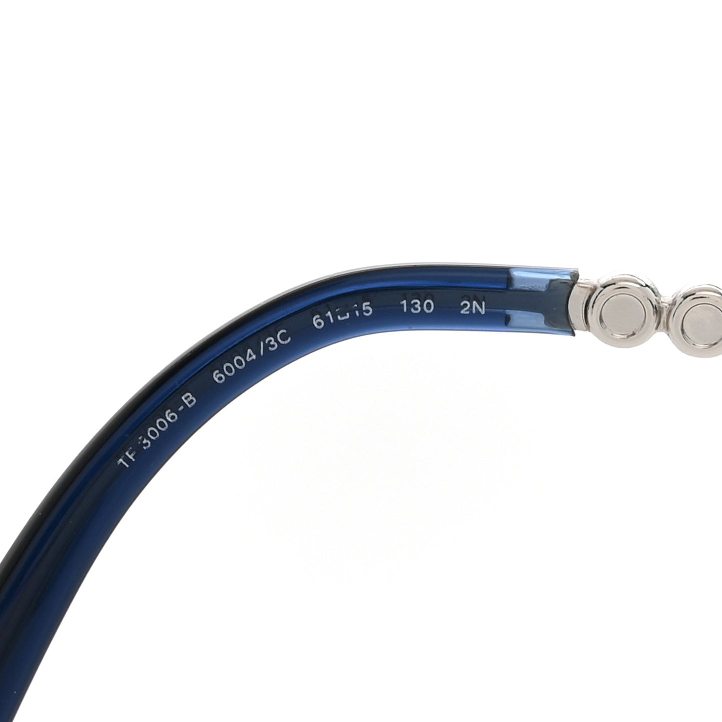 Metal Crystal TF3006-B Sunglasses Silver Blue