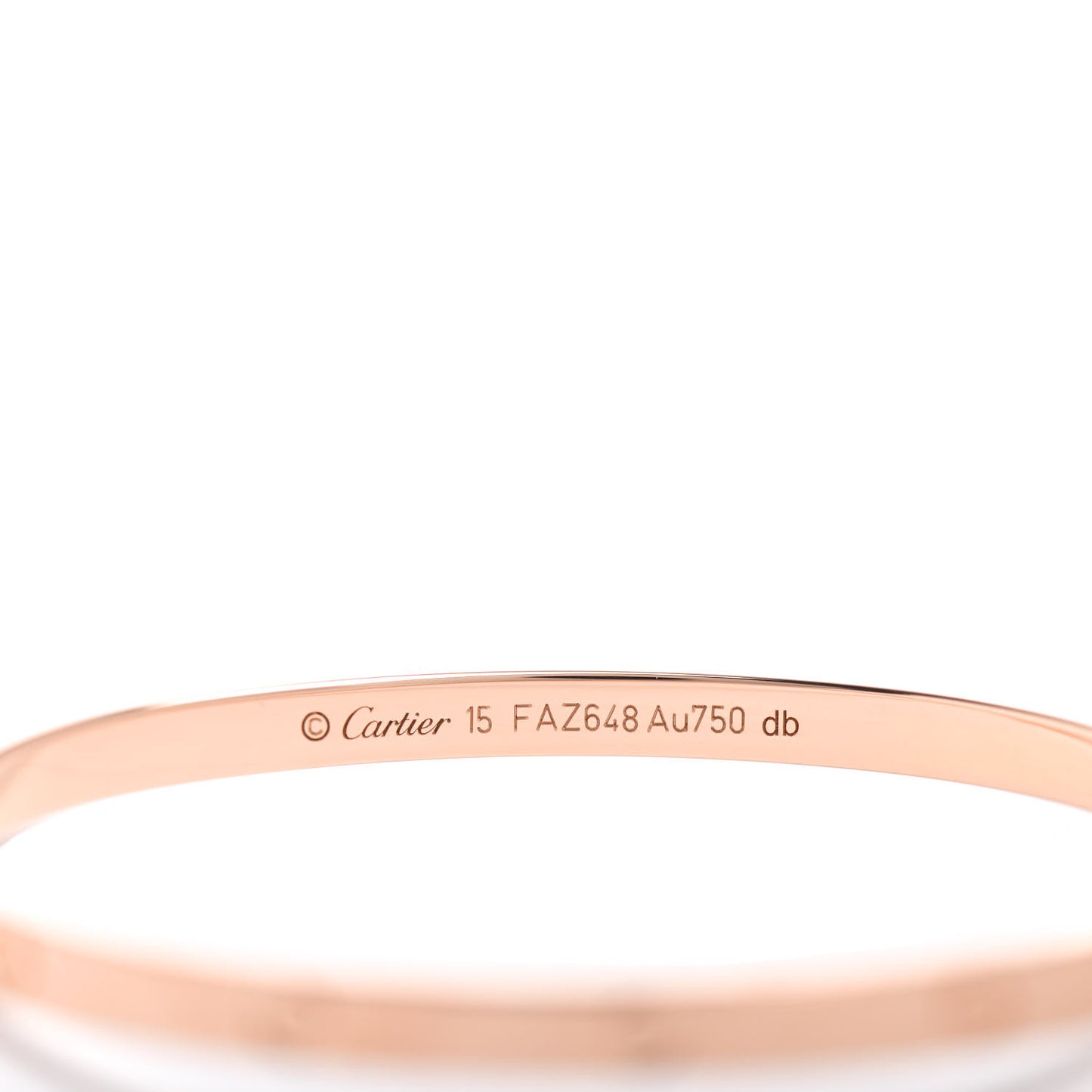 18K Pink Gold Small LOVE Bracelet 15