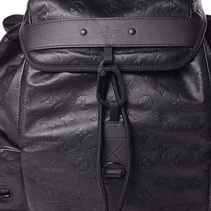 Louis Vuitton Calfskin Monogram Shadow Discovery Backpack Black 9 of 9