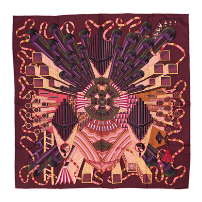 Hermes Silk Point D'Orgue Scarf 90 1 of 6