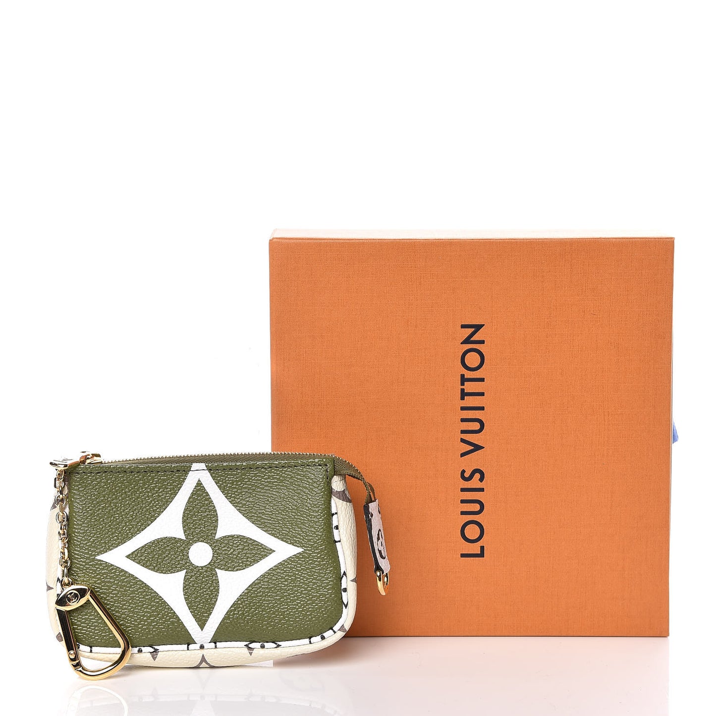 Monogram Giant Micro Pochette Accessories Kaki White