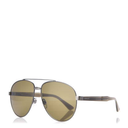 Gucci Aviator Sunglasses GG0054S Grey Green 1 of 7