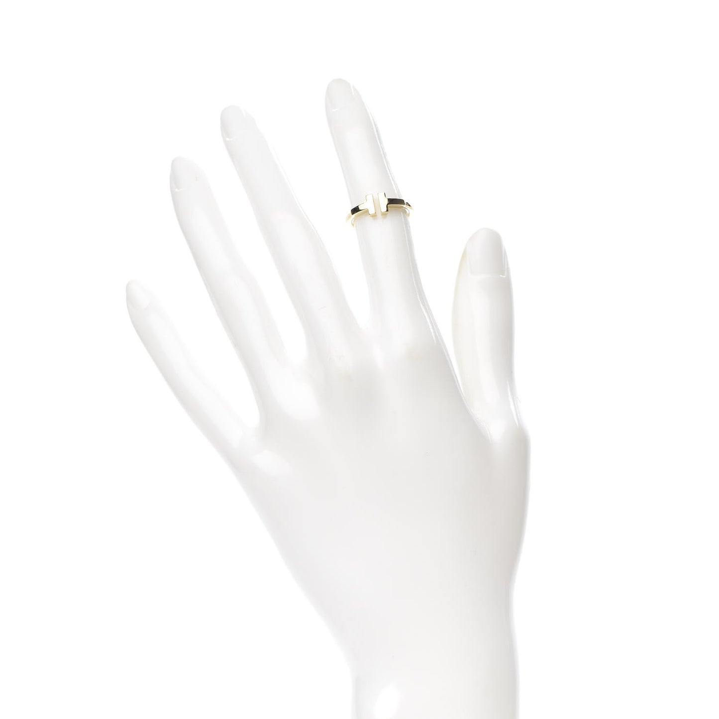 18K Yellow Gold T Wire Ring 46 3.75