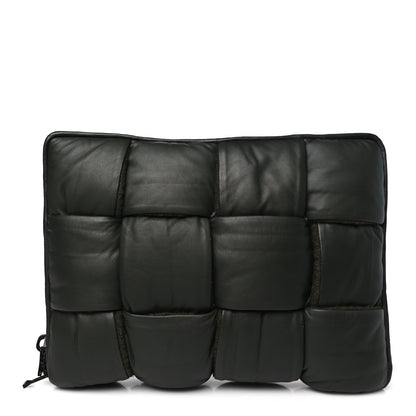 Bottega Veneta Calfskin Maxi Intrecciato Puffy Laptop Pouch Camping 1 of 8