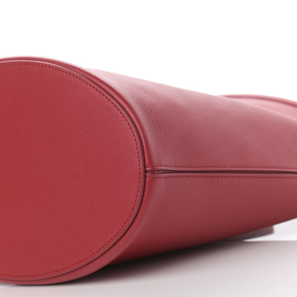 Celine Smooth Calfskin Clasp Bucket Bag Red 11 of 15