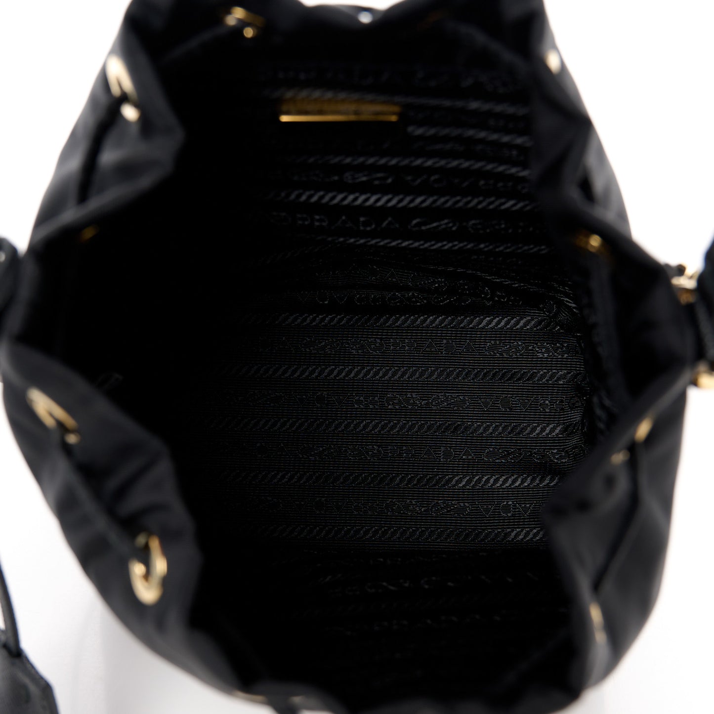 Re-Nylon Saffiano Mini Re-Edition 1978 Bucket Bag Black