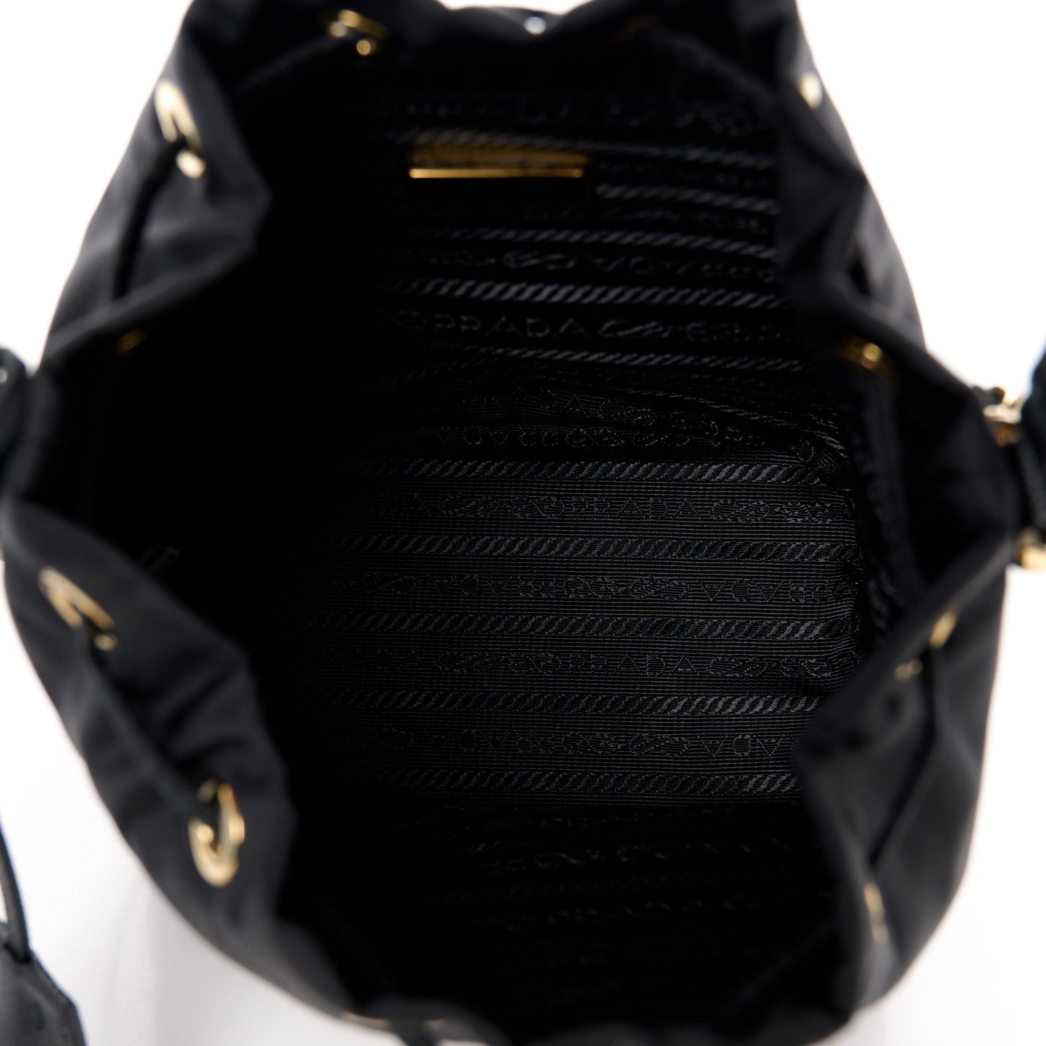 Prada Re-Nylon Saffiano Mini Re-Edition 1978 Bucket Bag Black 5 of 11