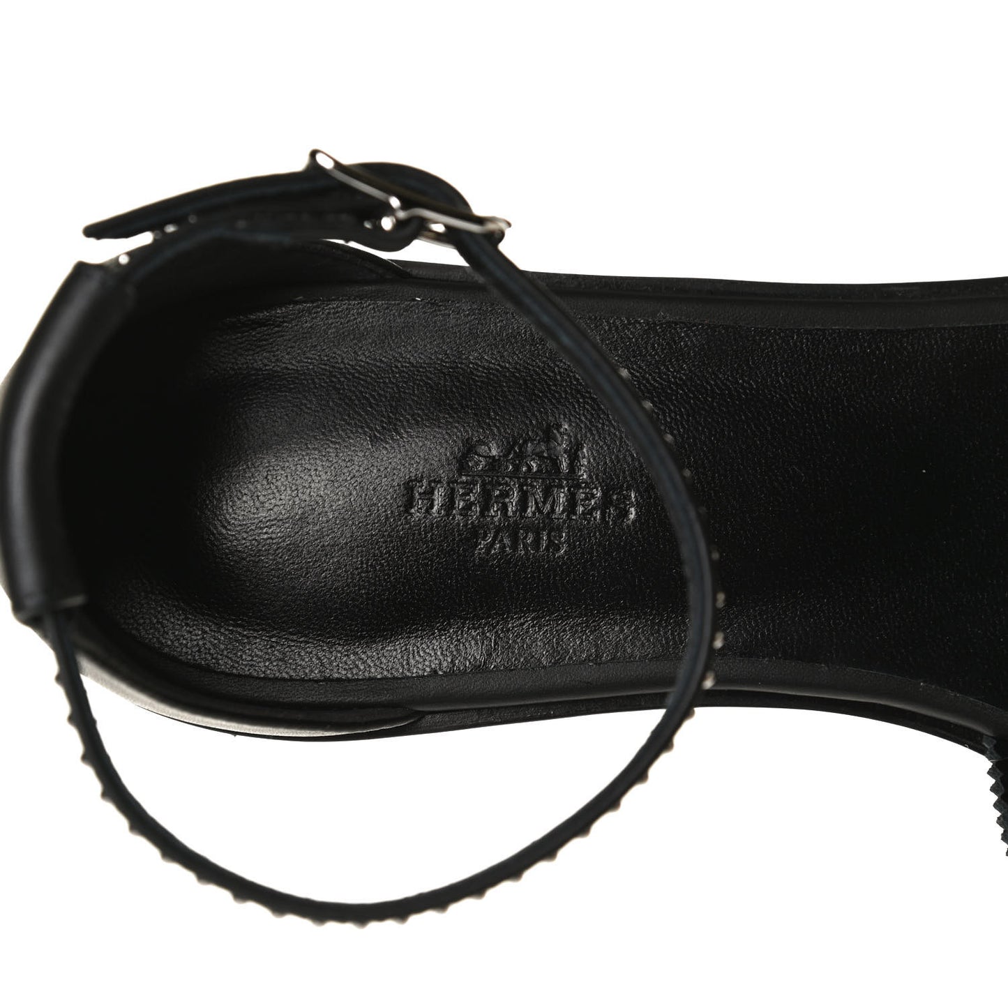 Calfskin Studded Santorini Sandals 38.5 Black