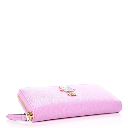 Gucci Dollar Calfskin GG Marmont Bosco Zip Around Wallet Malva 4 of 8