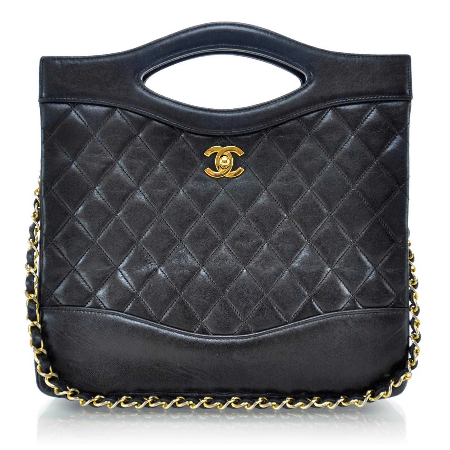 Lambskin Tote Black