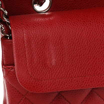 Chanel Caviar Quilted Medium Double Flap Red 9 of 11