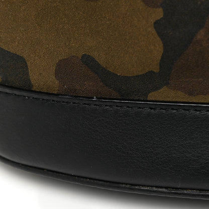 Burberry Calfskin Suede Camouflage Hobo Bag Multicolor 19 of 21