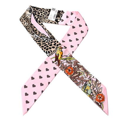 Hermes Silk Jungle Love Love Twilly Rose Pale Etoupe 1 of 4