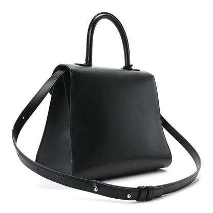 Delvaux Box Calfskin MM Brillant Satchel Black Black 4 of 11