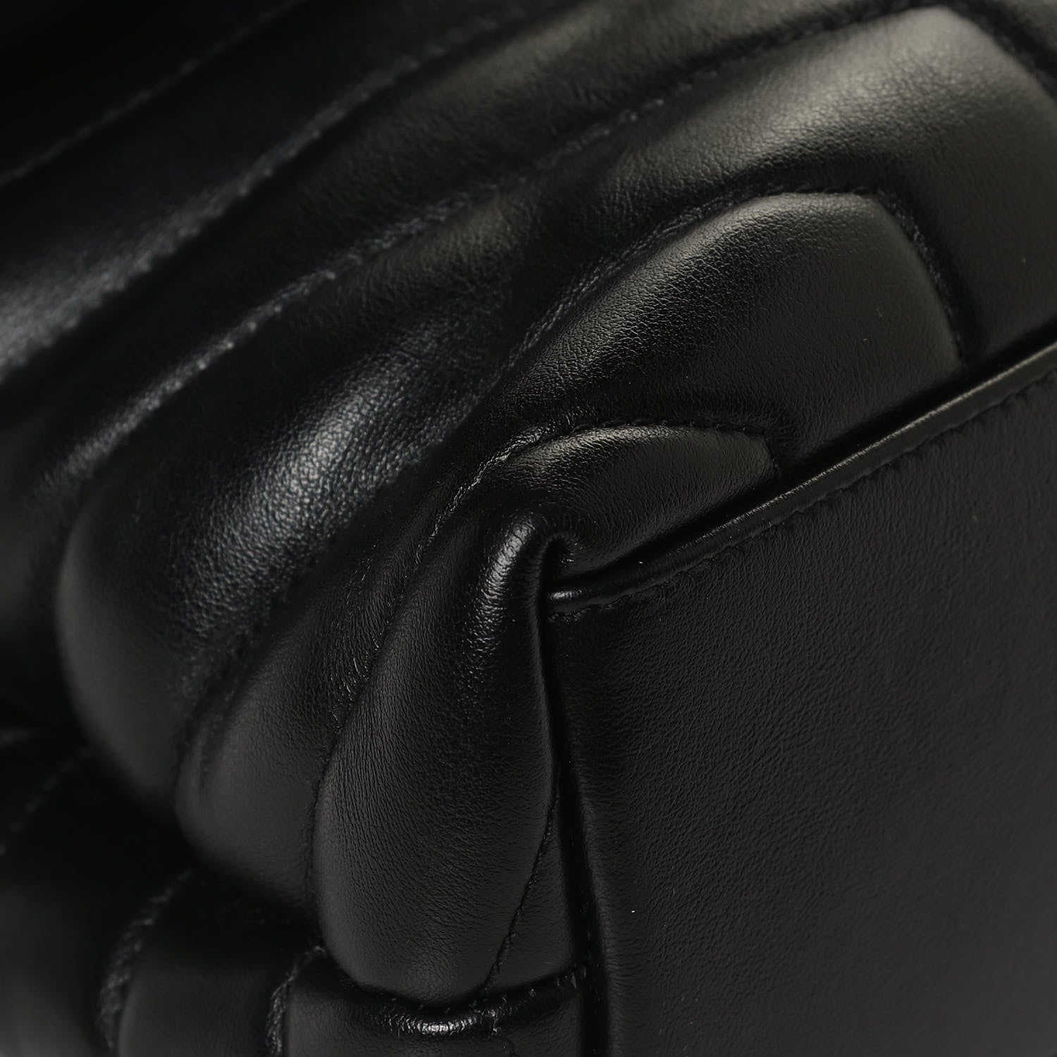 Saint Laurent Calfskin Y Quilted Monogram Small Loulou Chain Satchel Black 10 of 11