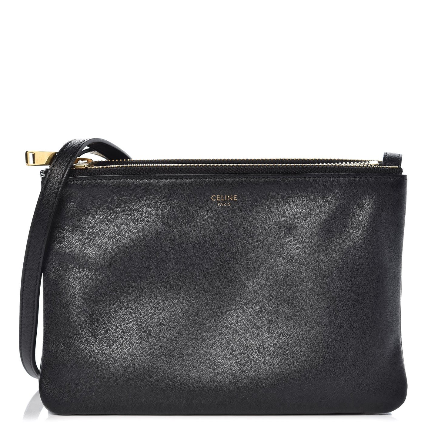 Lambskin Small Trio Crossbody Bag Black