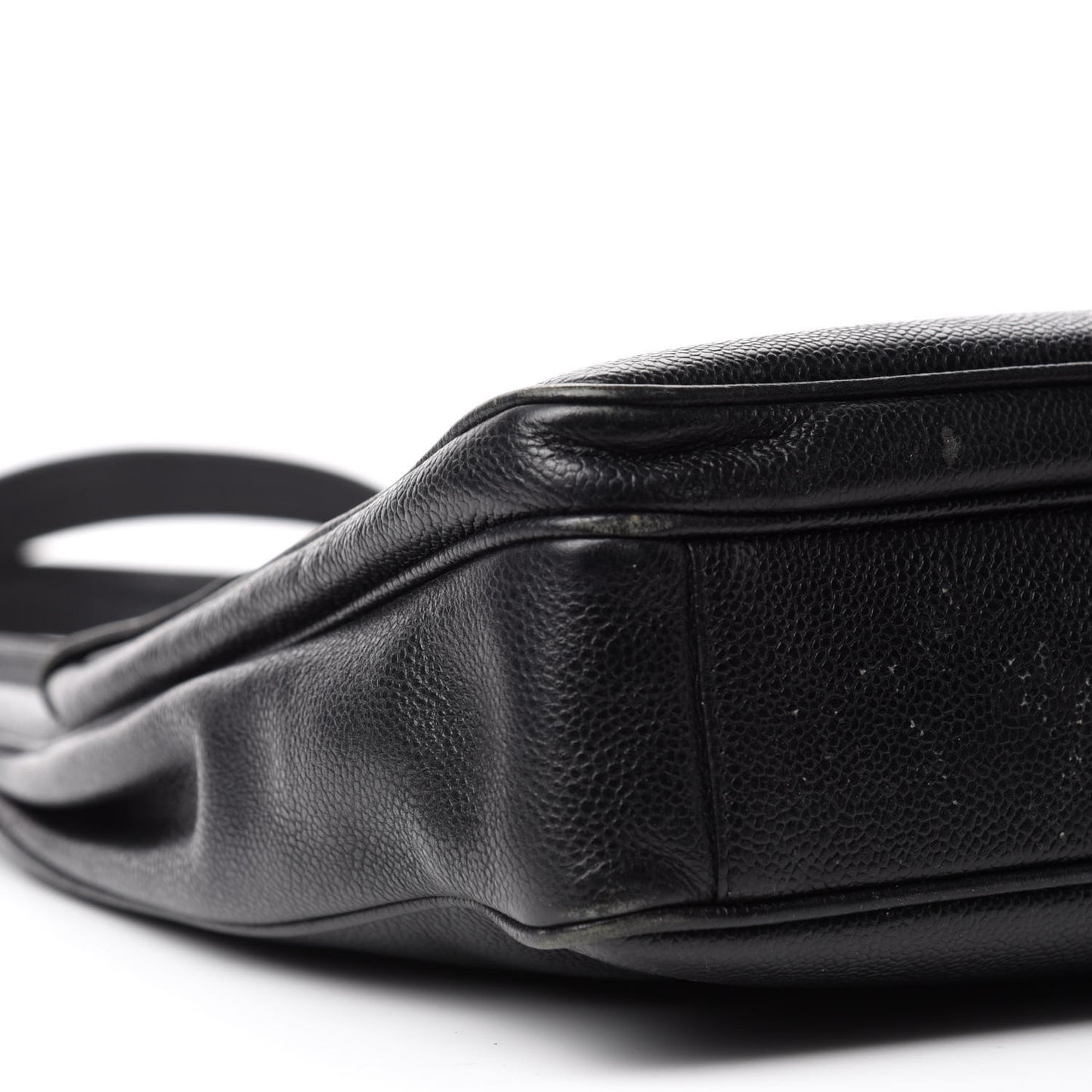 Caviar Flap Shoulder Bag Black
