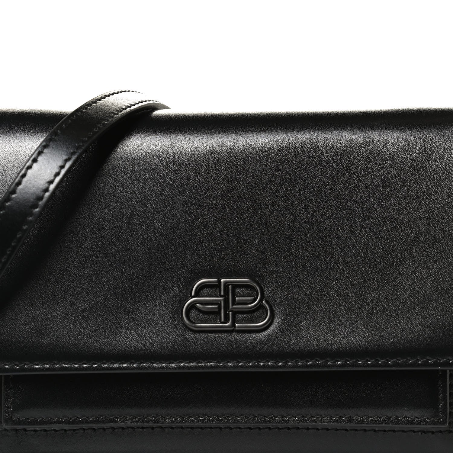 Balenciaga Shiny Box Calfskin Monochrome XS Sharp Belt Bag Black 7 of 12