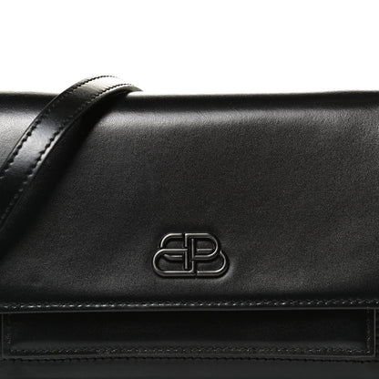 Balenciaga Shiny Box Calfskin Monochrome XS Sharp Belt Bag Black 7 of 12