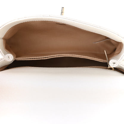 Chanel Iridescent Caviar Quilted Mini Coco Handle Flap White 5 of 9