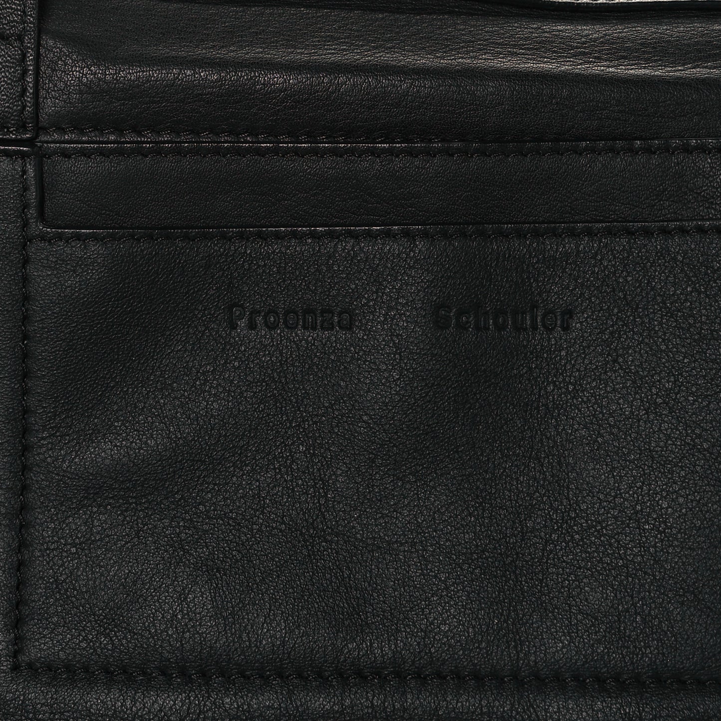 Calfskin Large PS Courier Black