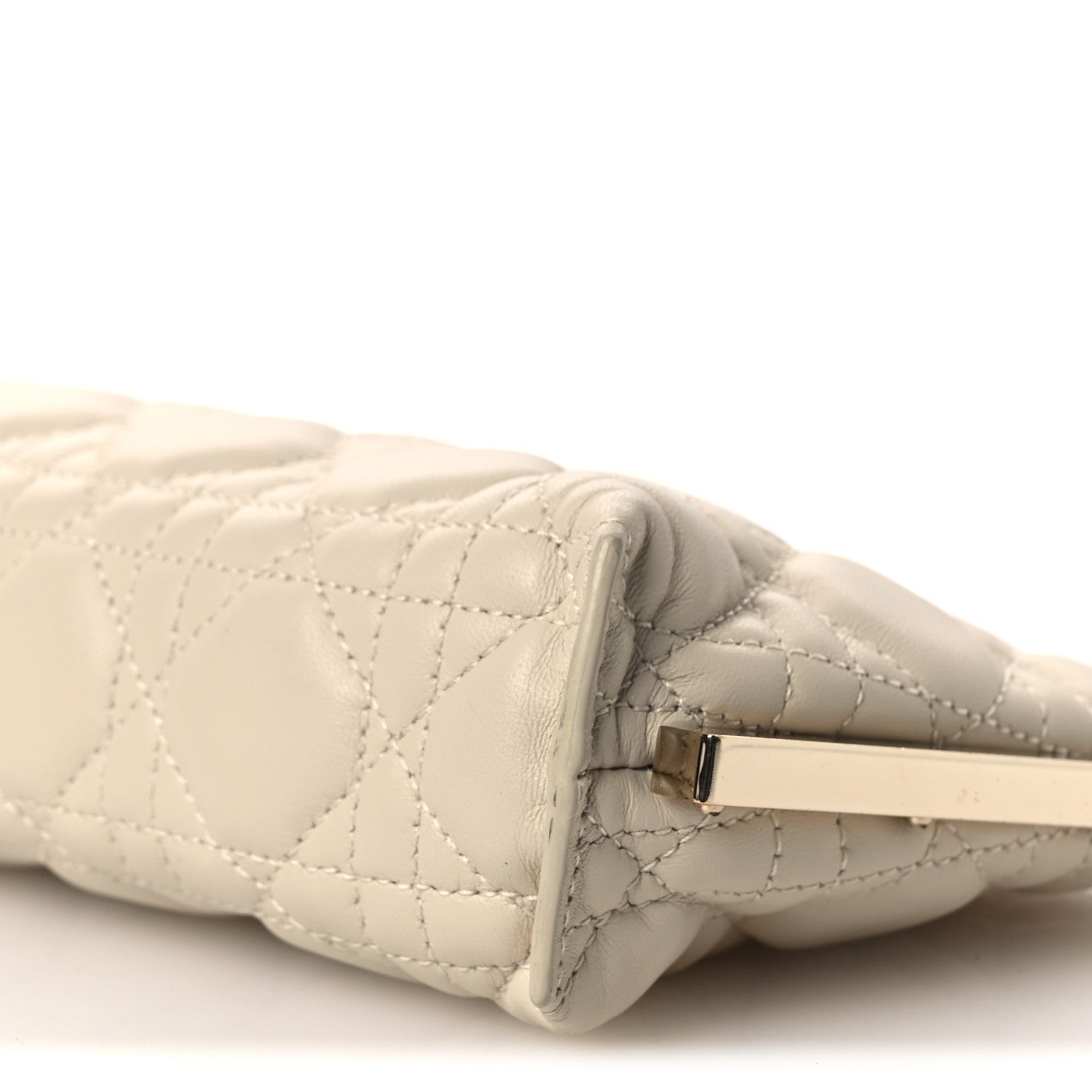 Christian Dior Lambskin Cannage Dior Club Bag Dusty Ivory 1848269