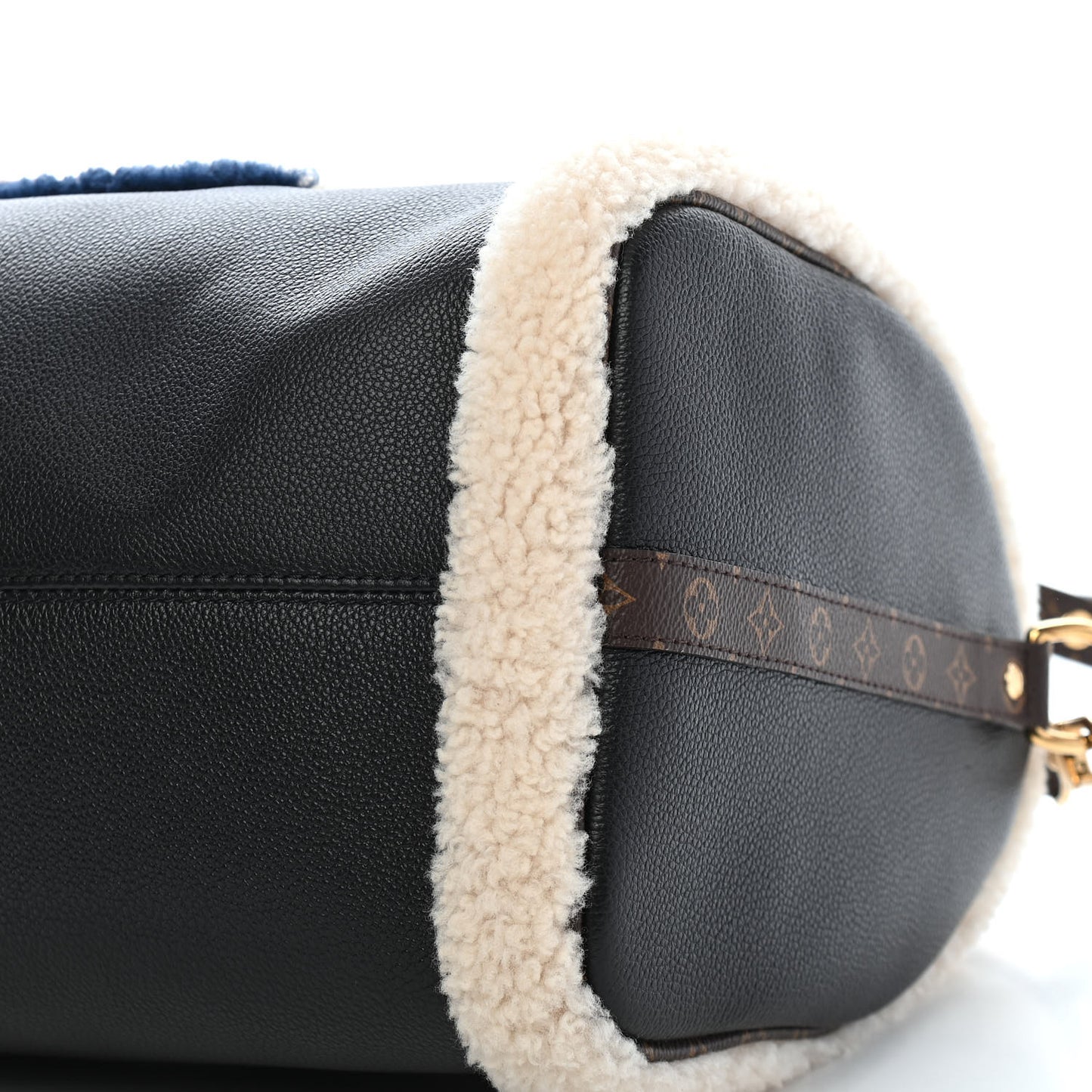 Calfskin Monogram Teddy Speedy Bandouliere 30 Black