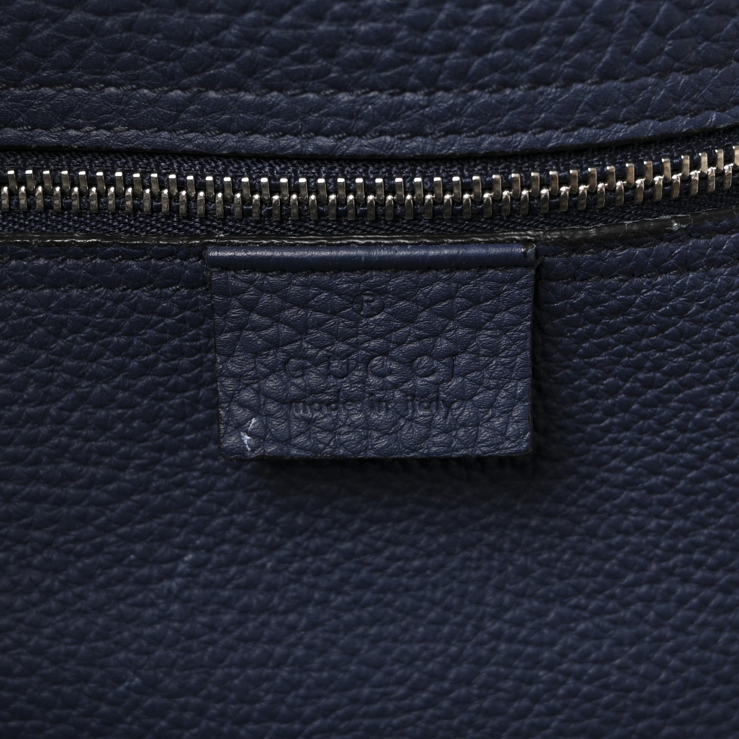 Gucci Soft Calfskin Medium Jackie Top Handle Bag Classic Blue Marine 6 of 10