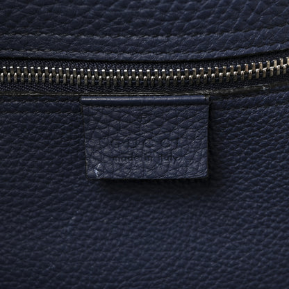 Gucci Soft Calfskin Medium Jackie Top Handle Bag Classic Blue Marine 6 of 10
